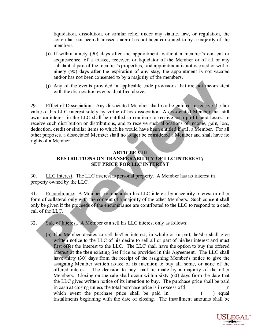 Get Limited Liability Company LLC Operating Agreement Preview Limited Liability Company LLC Operating Agreement