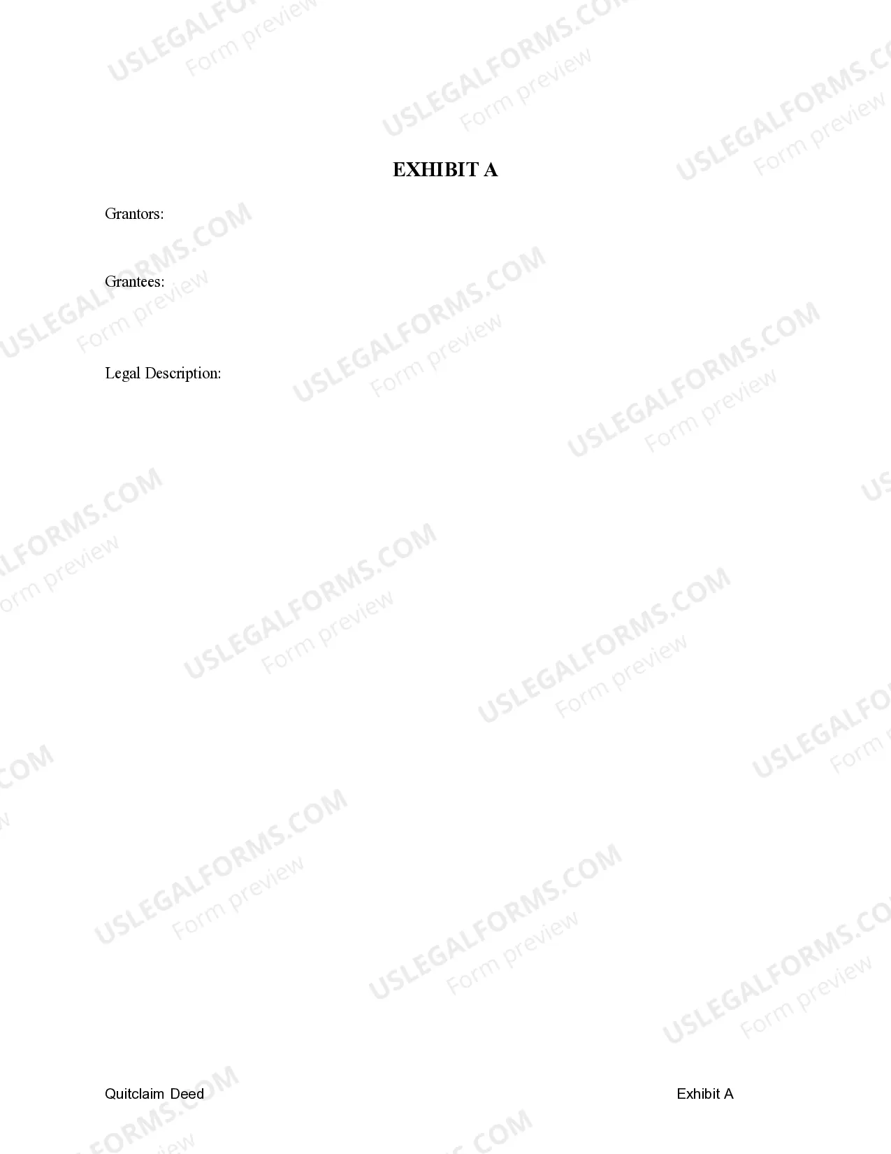 Preview Quitclaim Deed from Husband to Himself and Wife