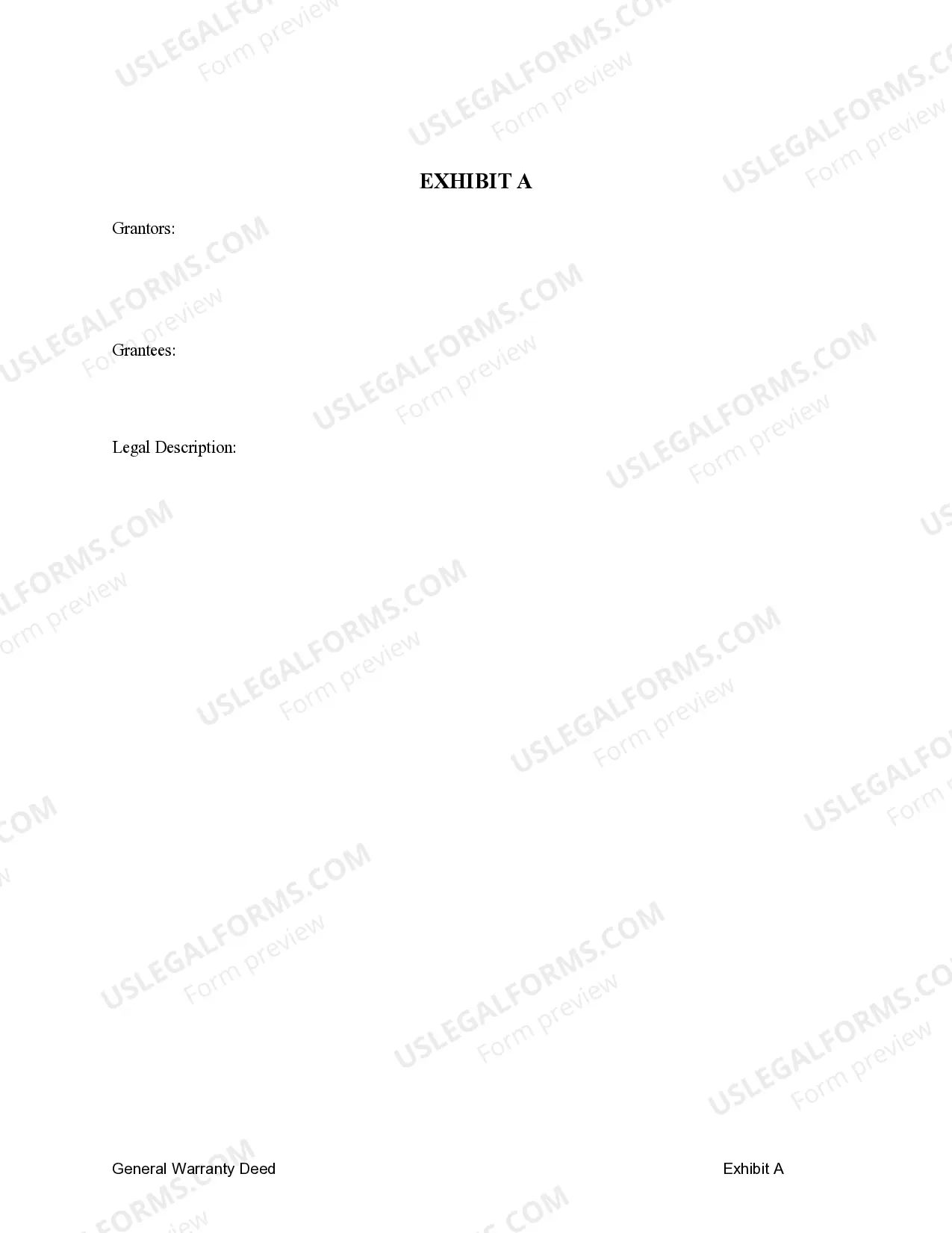 Preview General Warranty Deed - Three Individuals to Two Individuals