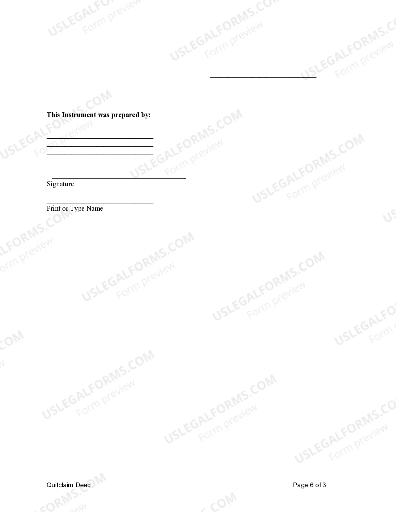 Preview Quitclaim Deed from Individual to Two Individuals in Joint Tenancy