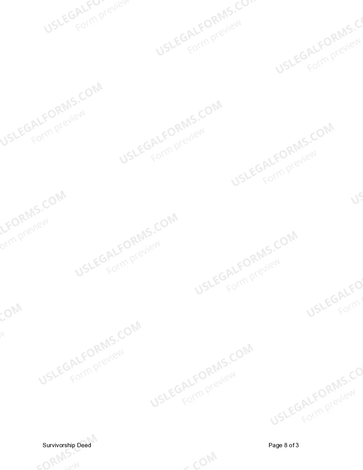 Preview Survivorship Deed from Four Individuals to Four Individuals