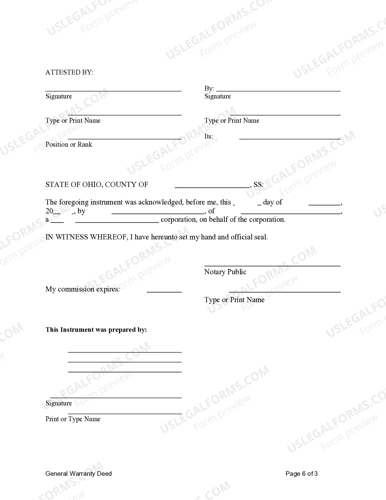 Preview General Warranty Deed - Trust to Two Individuals