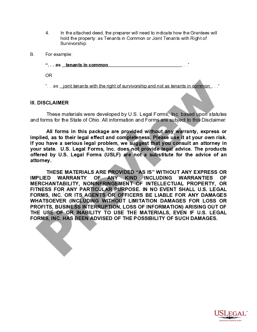 Preview Deed of Trustee - Distribution to an Individual Pursuant to Trust Instrument