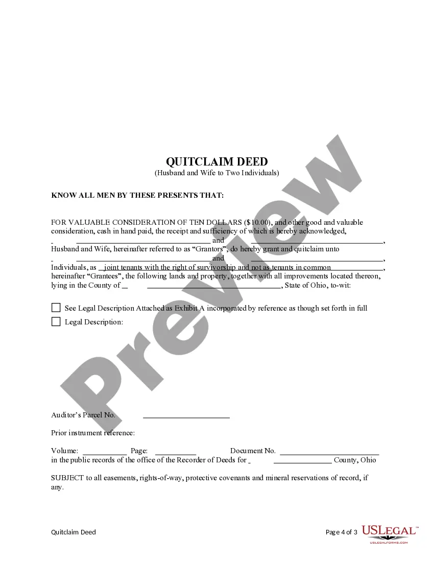 Preview Deed of Trustee - Distribution to an Individual Pursuant to Trust Instrument