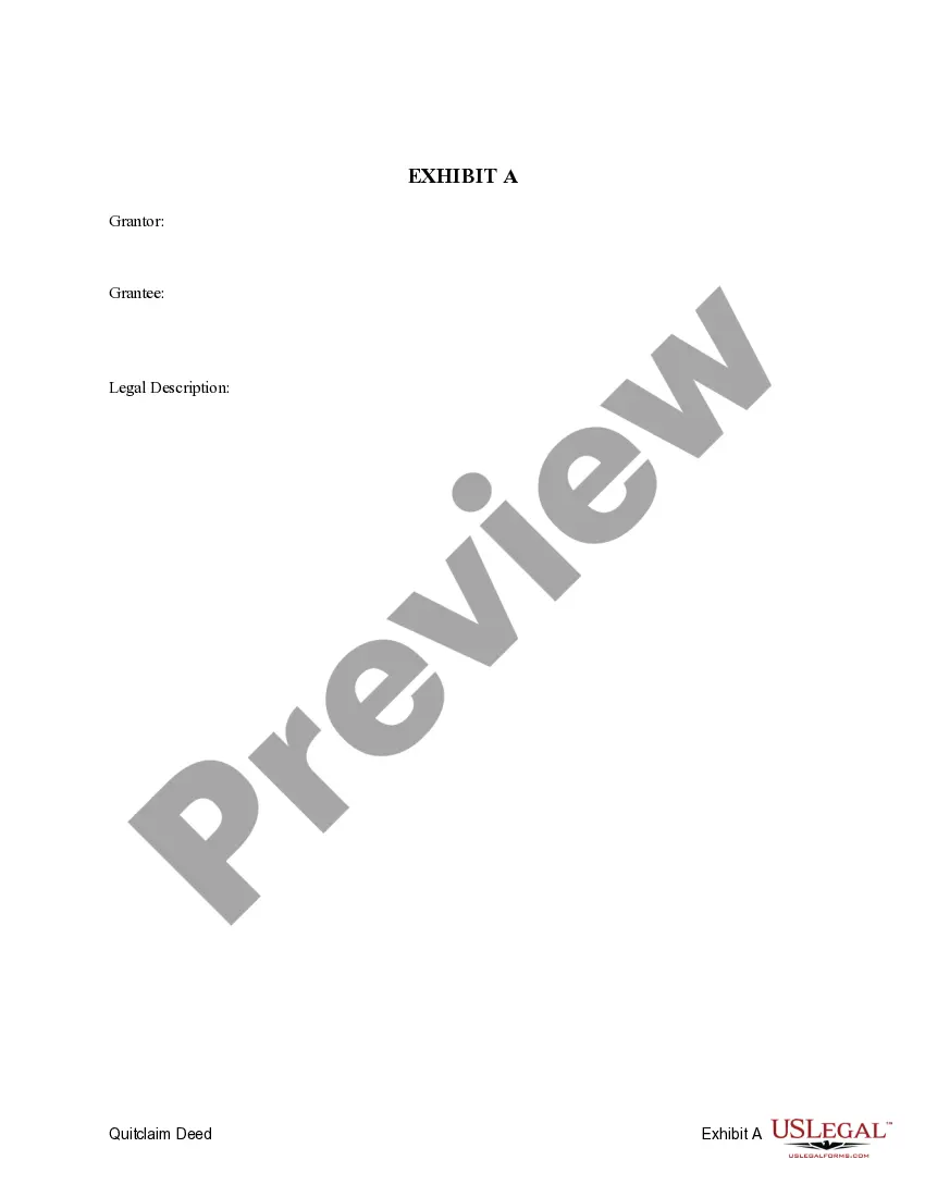 Preview Quitclaim Deed from a Corporation to an Individual