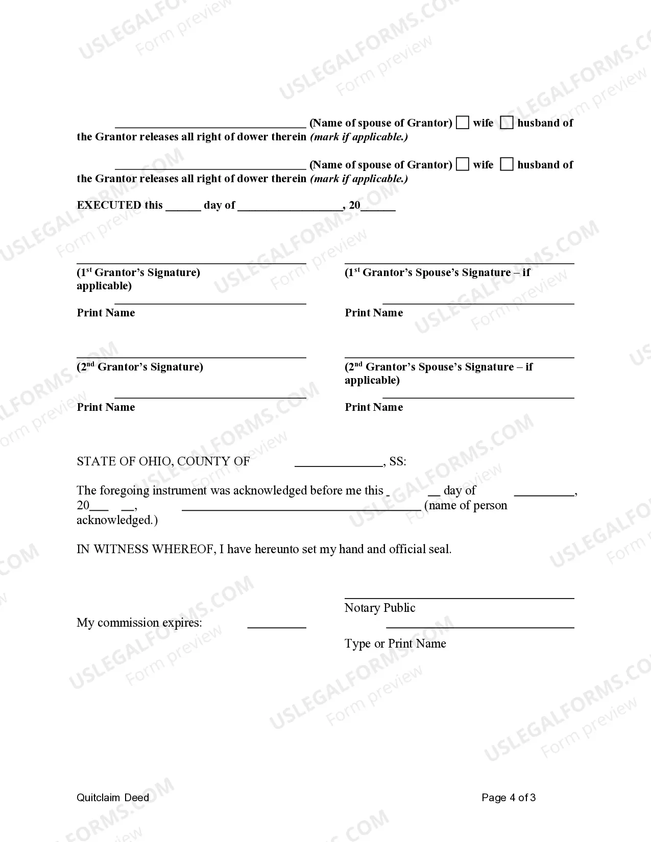 Preview Quitclaim Deed by Two Individuals to LLC