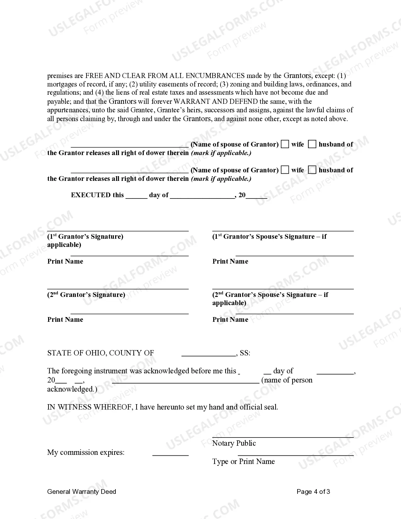 Preview General Warranty Deed from two Individuals to LLC