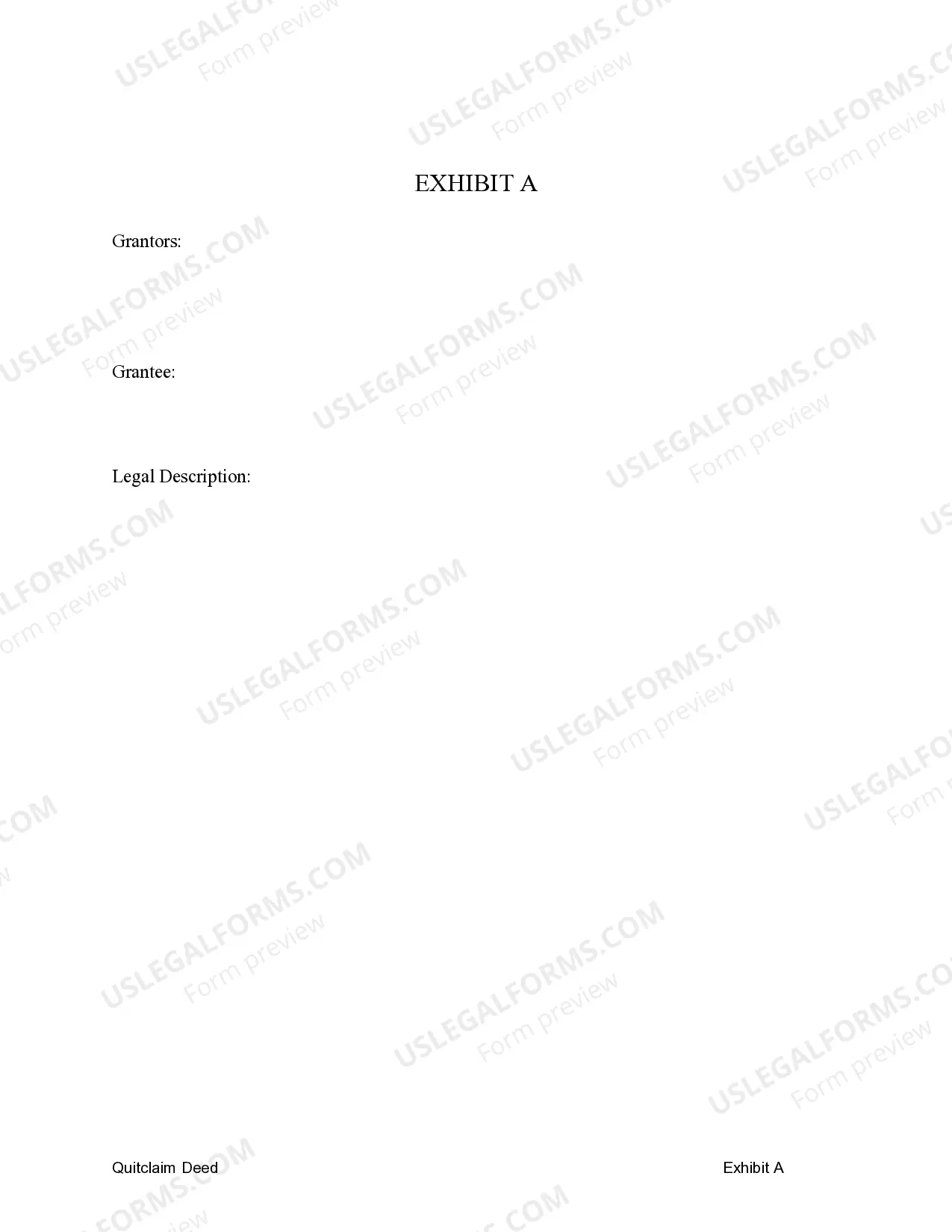 Preview Quitclaim Deed from Husband and Wife to Corporation