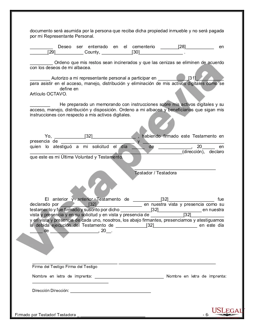 Preview Testamentos mutuos que contienen última voluntad y testamentos para personas solteras que viven juntas sin hijos