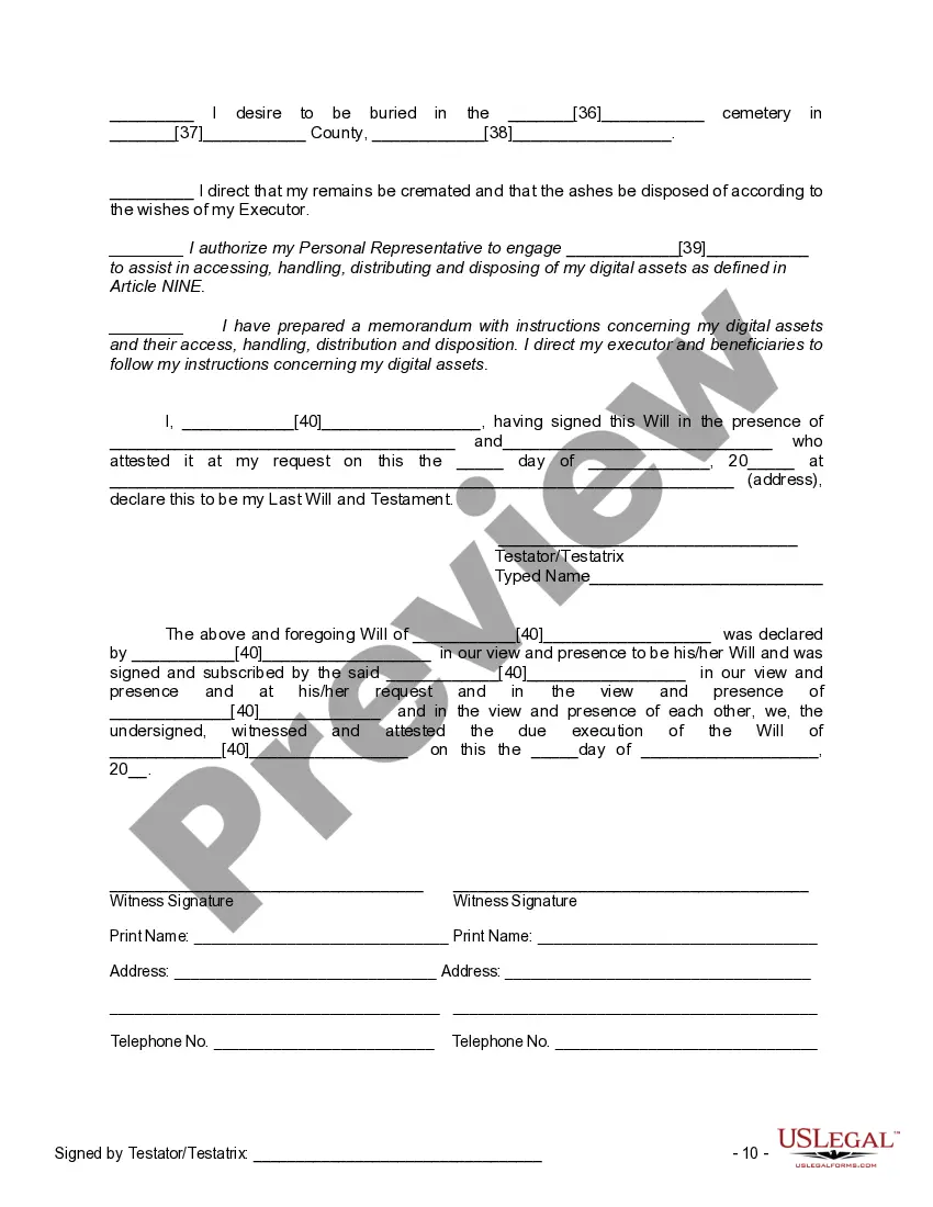 Preview Mutual Wills Package of Last Wills and Testaments for Man and Woman living together not Married with Adult Children