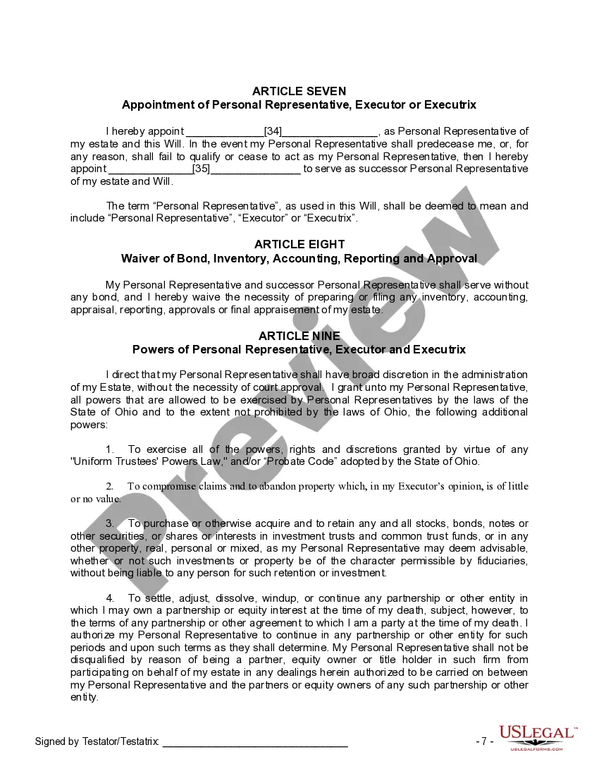 Preview Mutual Wills Package of Last Wills and Testaments for Man and Woman living together not Married with Adult Children