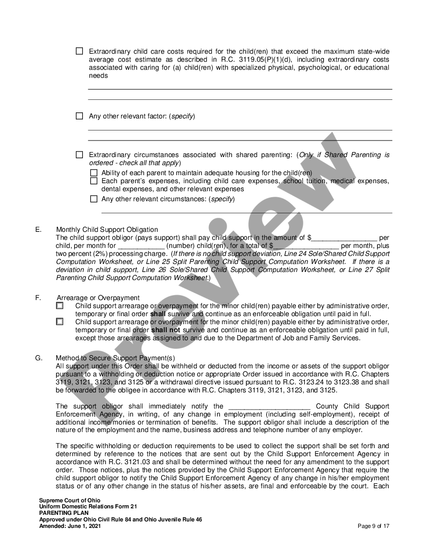 North Carolina Child Support Worksheet B Child Support
