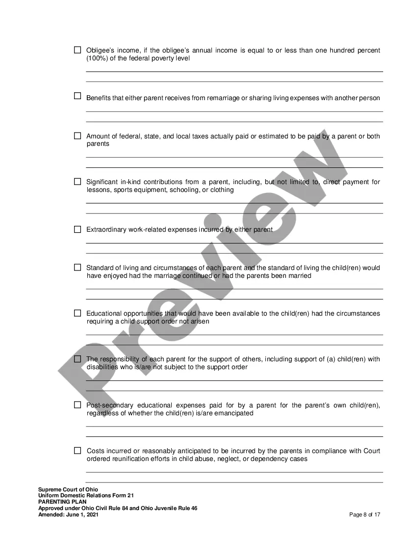 Ohio Child Support Worksheet for Parenting - Ohio Child Support Worksheet Pdf | US Legal Forms Ohio Child Support Worksheet for Parenting - Ohio Child Support Worksheet Pdf | US Legal Forms