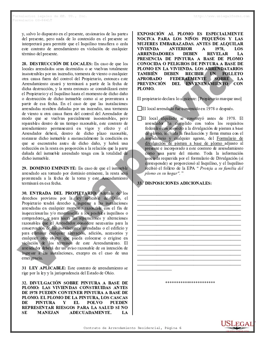 Preview Contrato de arrendamiento de alquiler residencial