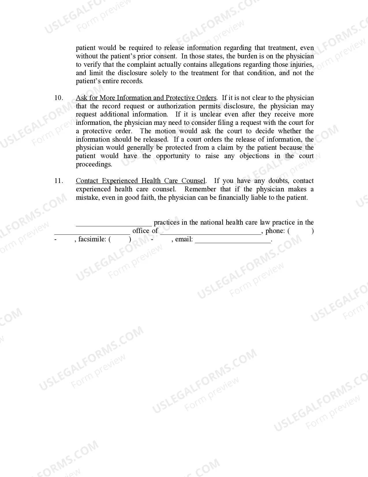 Preview Attorney Responses to Requests for Medical Records