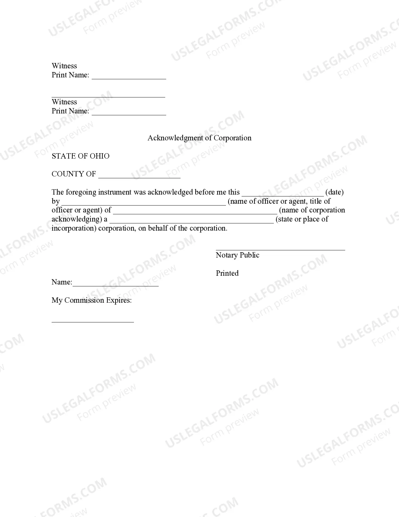 Preview Bill of Sale without Warranty by Corporate Seller