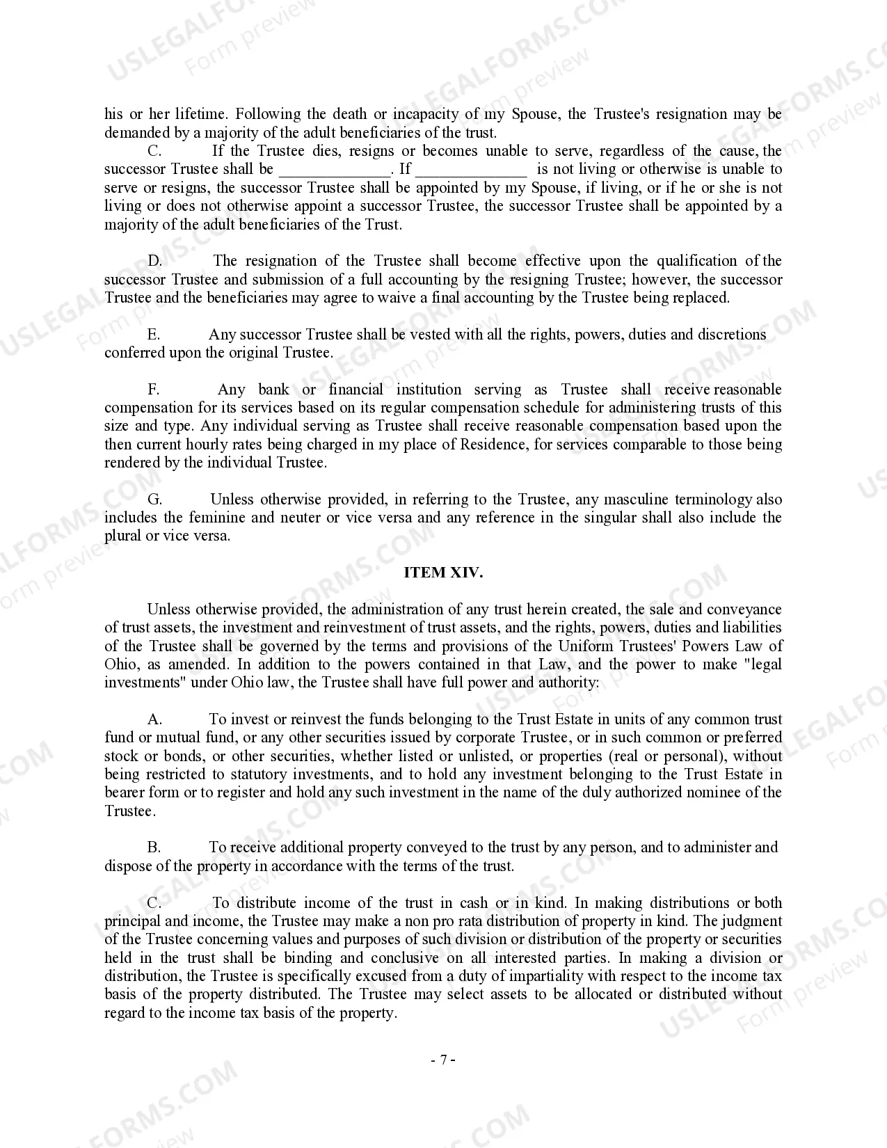 Preview Complex Will with Credit Shelter Marital Trust for Large Estates