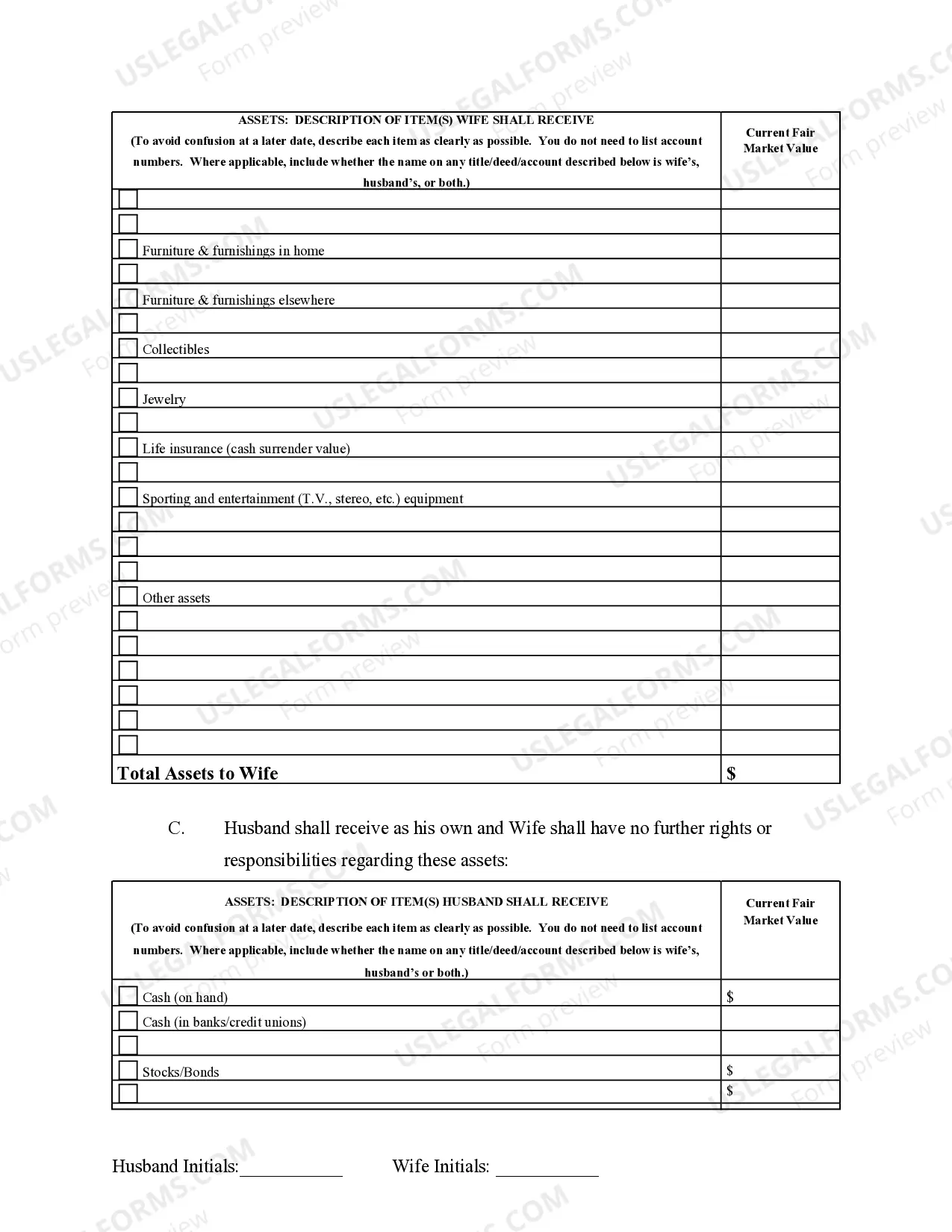 Preview Marital Domestic Separation and Property Settlement Agreement Adult Children Parties May have Joint Property or Debts effective Immediately