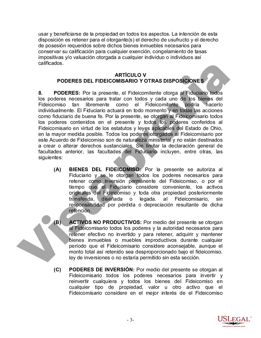 Preview Fideicomiso en vida para esposo y esposa con hijos menores o adultos