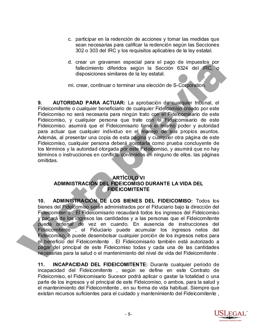Preview Fideicomiso en vida para esposo y esposa con hijos menores o adultos