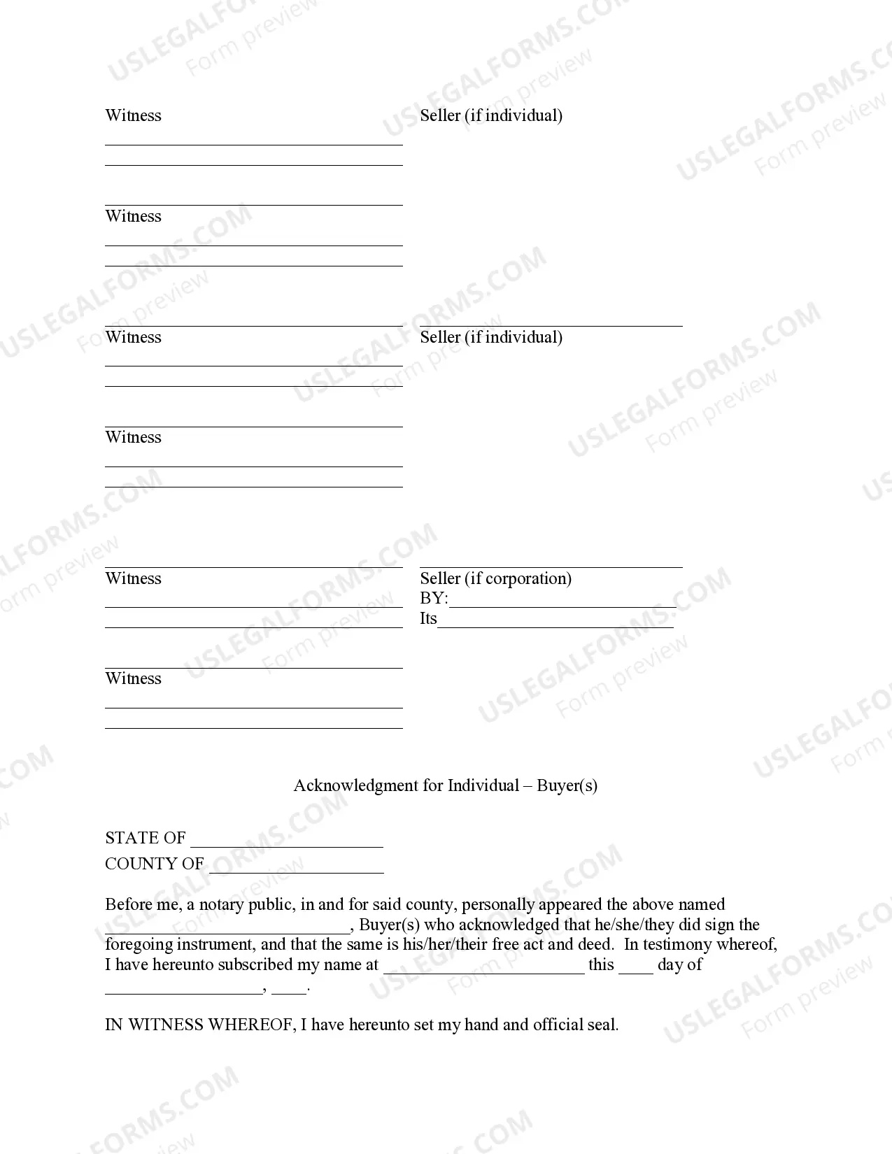 Preview Ohio Forest Products Timber Sale Contract