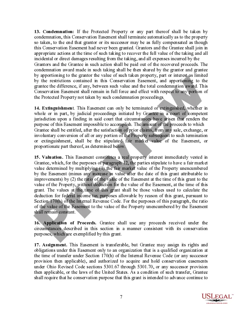 Preview Conservation Easement