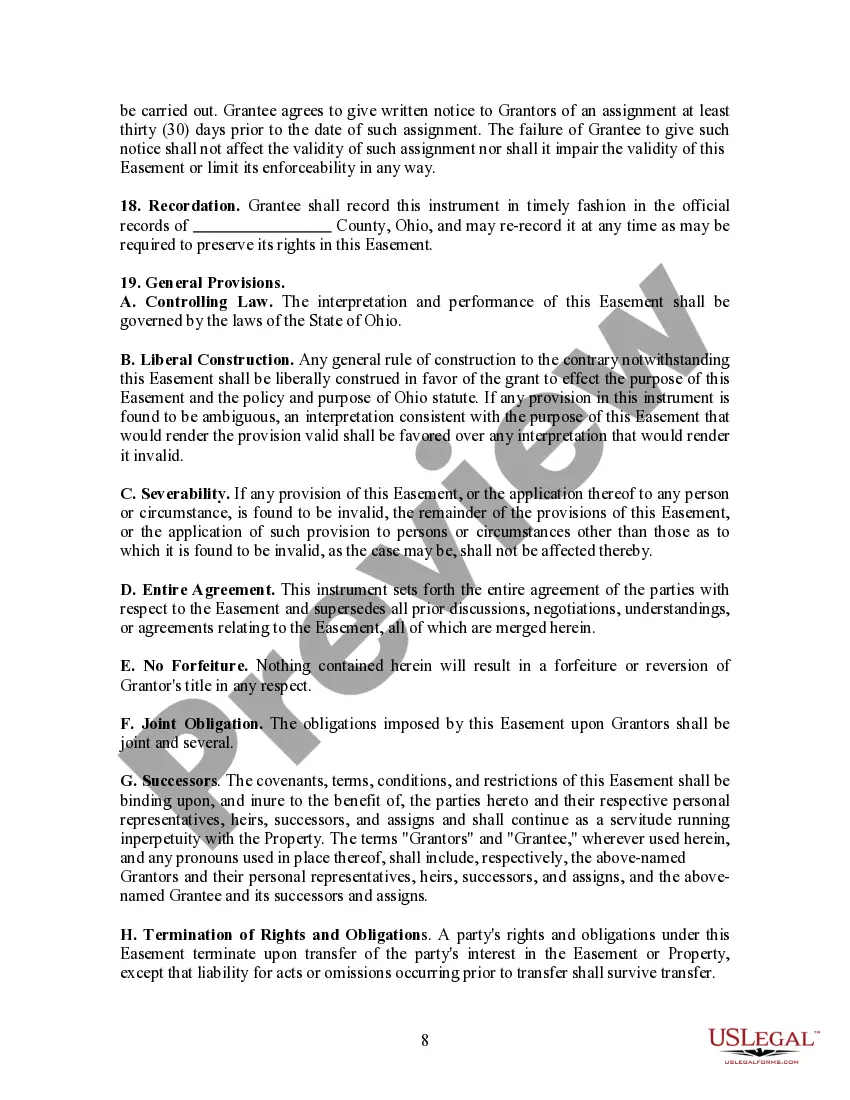 Preview Conservation Easement