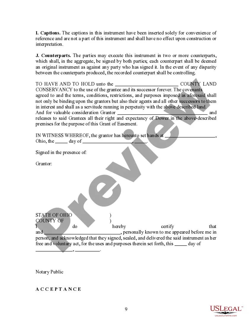 Preview Conservation Easement