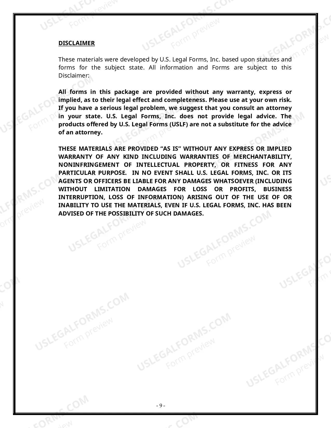 Preview Ohio Real Estate Home Sales Package with Offer to Purchase, Contract of Sale, Disclosure Statements and more for Residential House