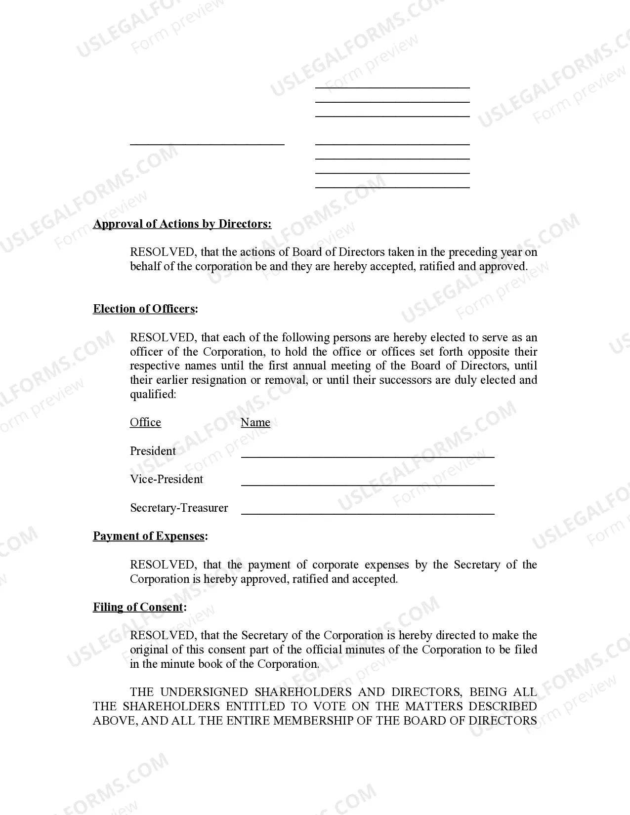 Preview Annual Minutes