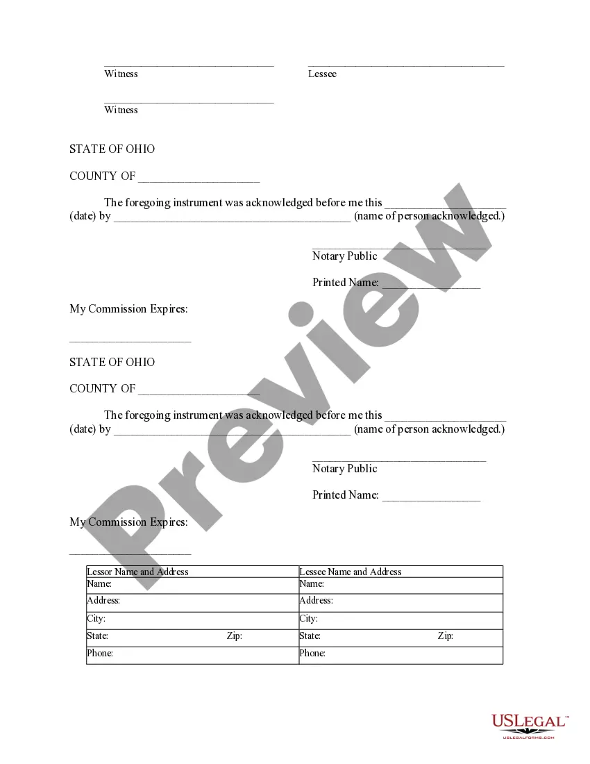 Preview Notice of Lease for Recording