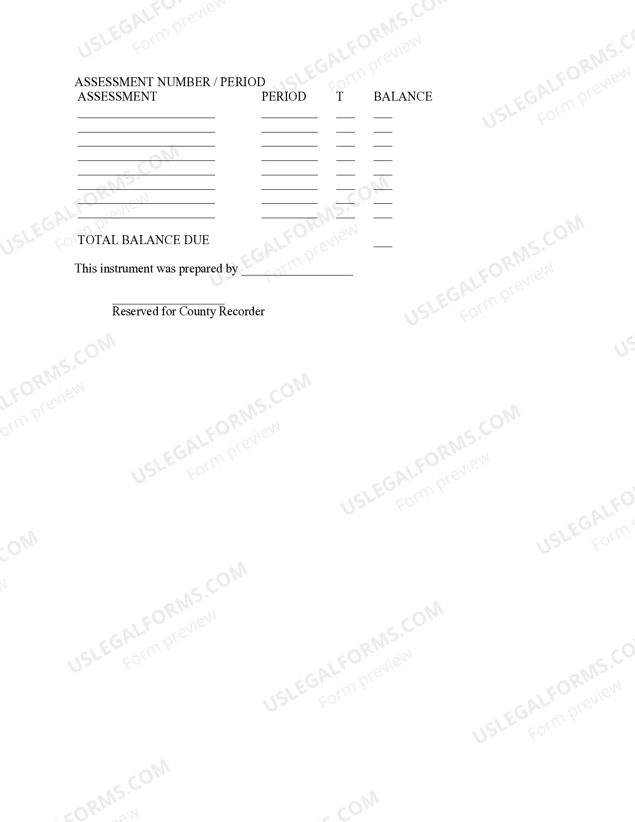 Preview Notice of Lien Renewal