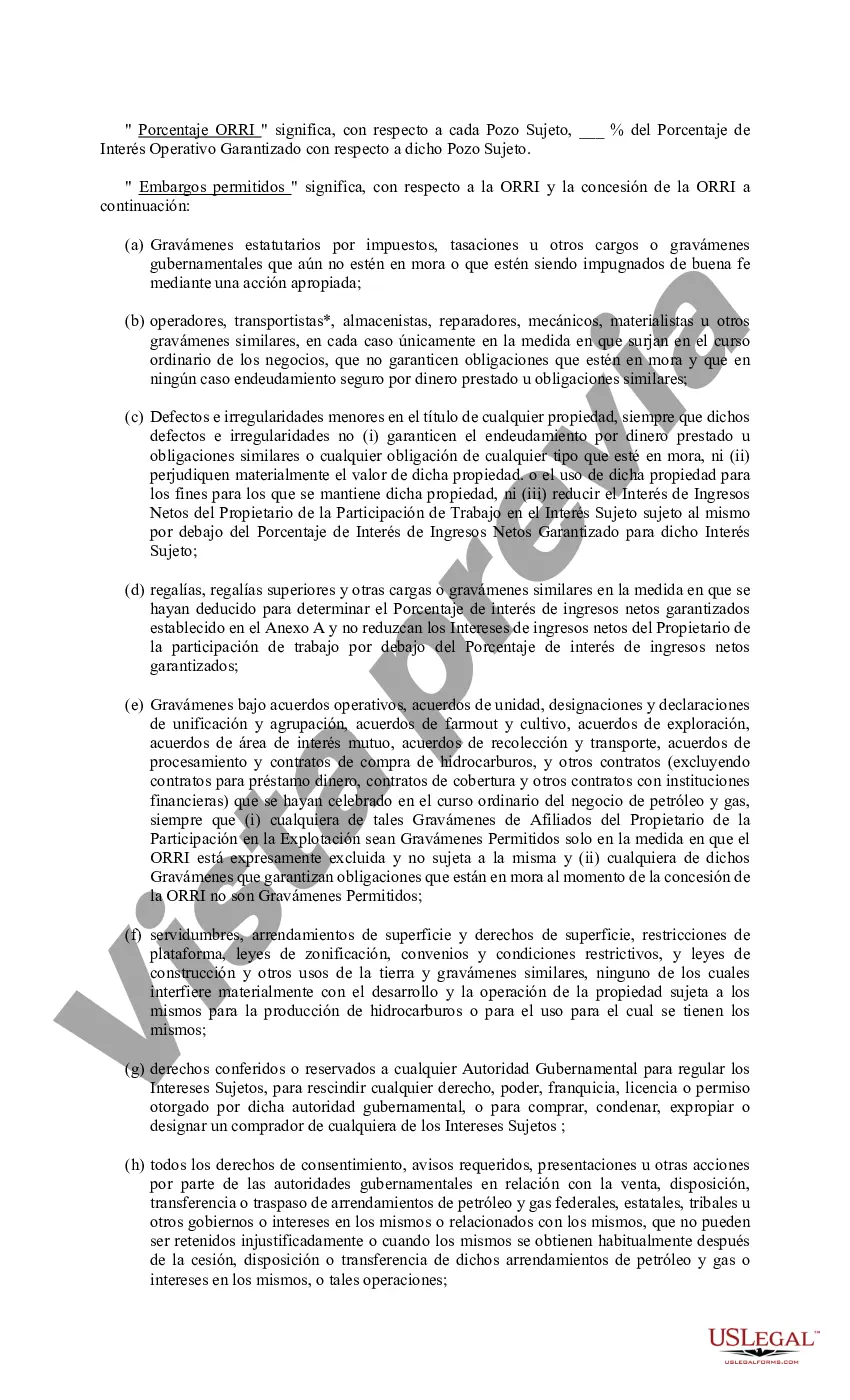 Preview Transmisión de intereses de regalías primordiales