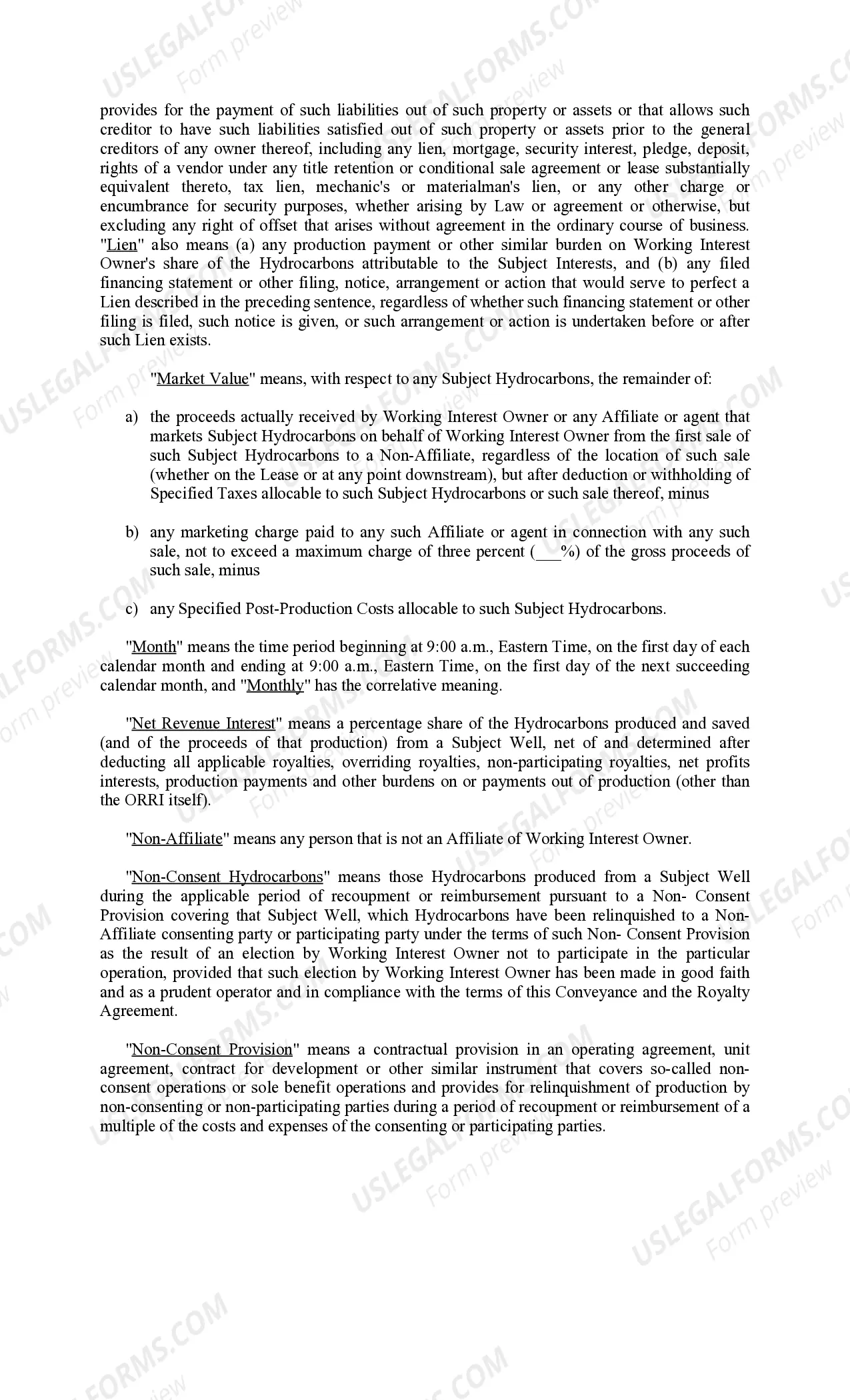 Preview Conveyance of Overriding Royalty Interest