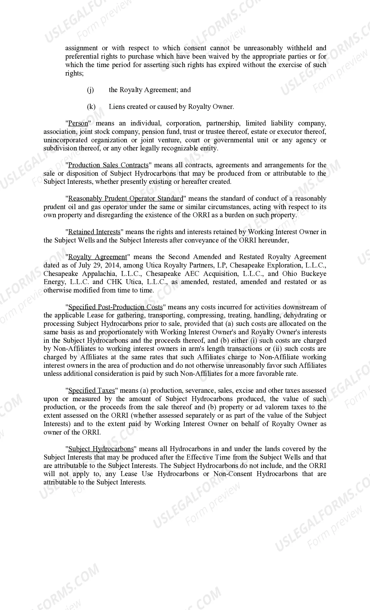 Preview Conveyance of Overriding Royalty Interest