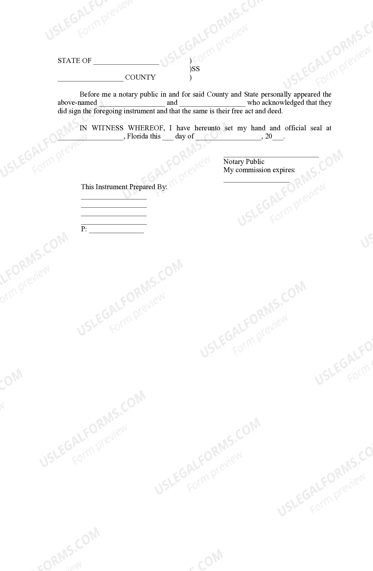 Preview Warranty Deed