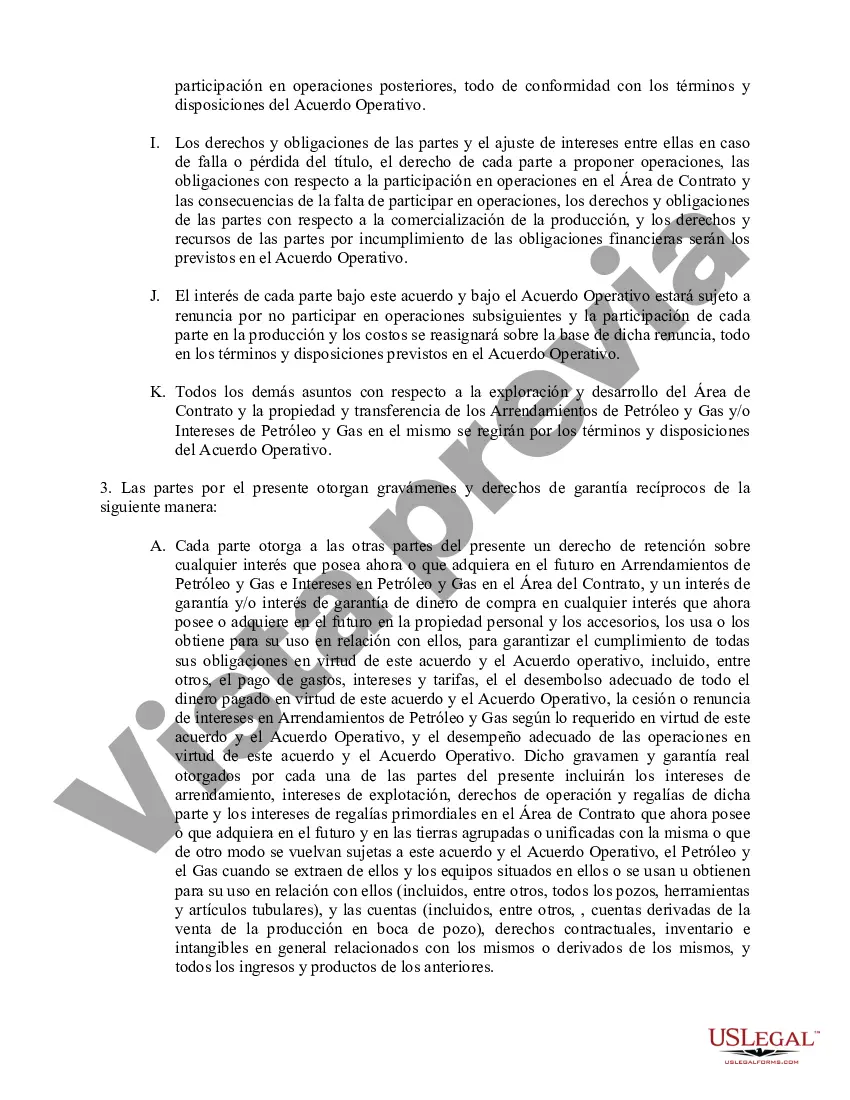 Preview Suplemento de Registro del Acuerdo Operativo y Declaración de Financiamiento