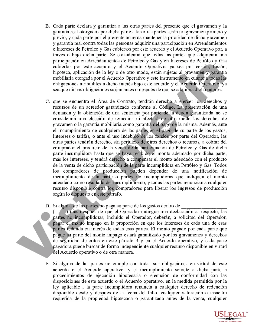Preview Suplemento de Registro del Acuerdo Operativo y Declaración de Financiamiento