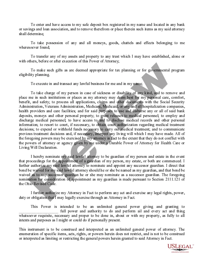 Get General Unlimited Power of Attorney Preview General Unlimited Power of Attorney