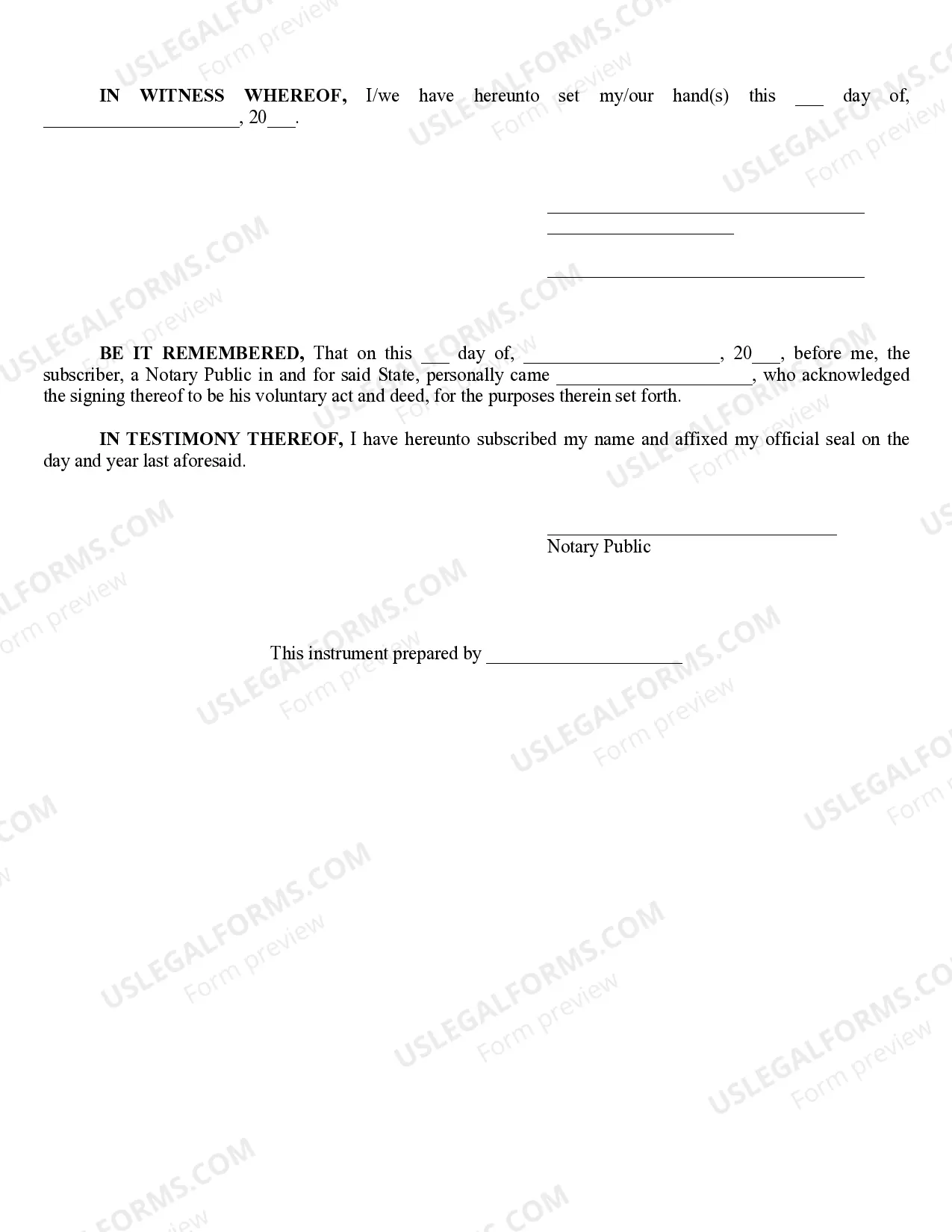 Preview Special Power of Attorney