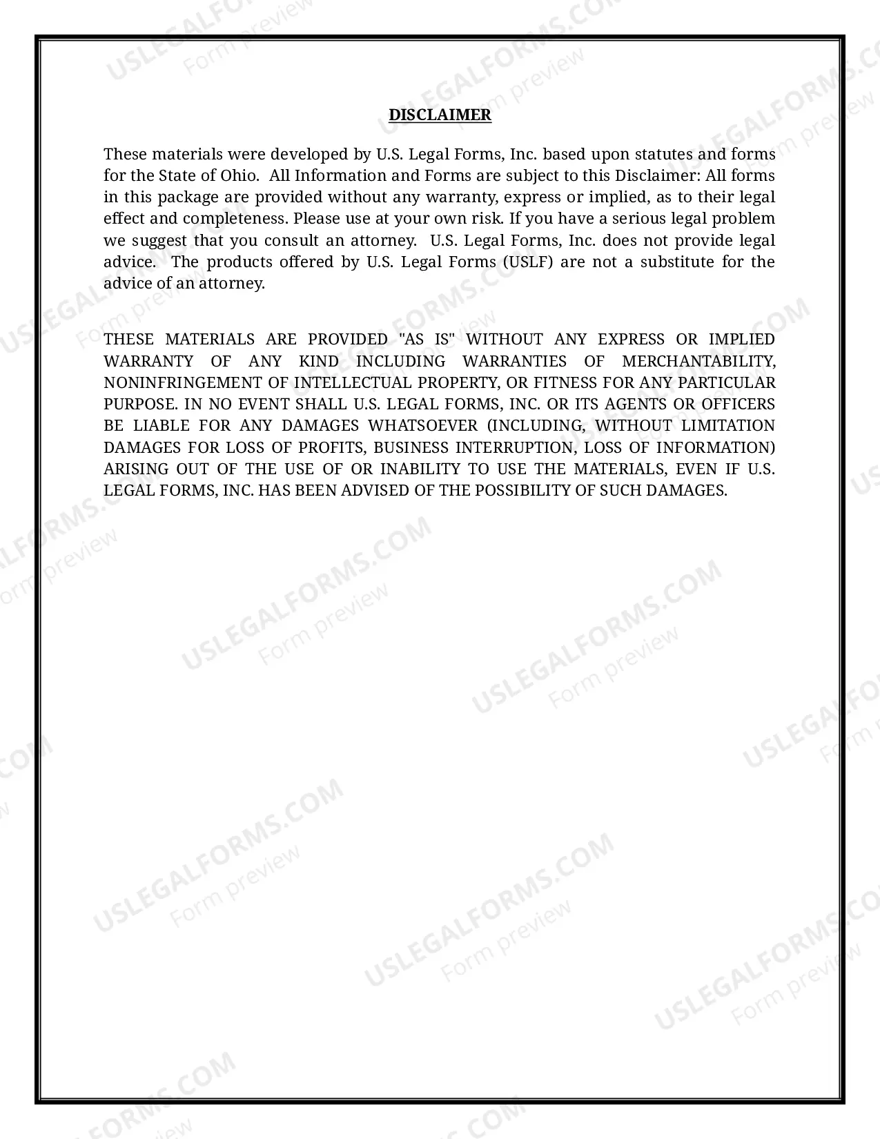 Preview Ohio Name Change Instructions and Forms Package for a Minor