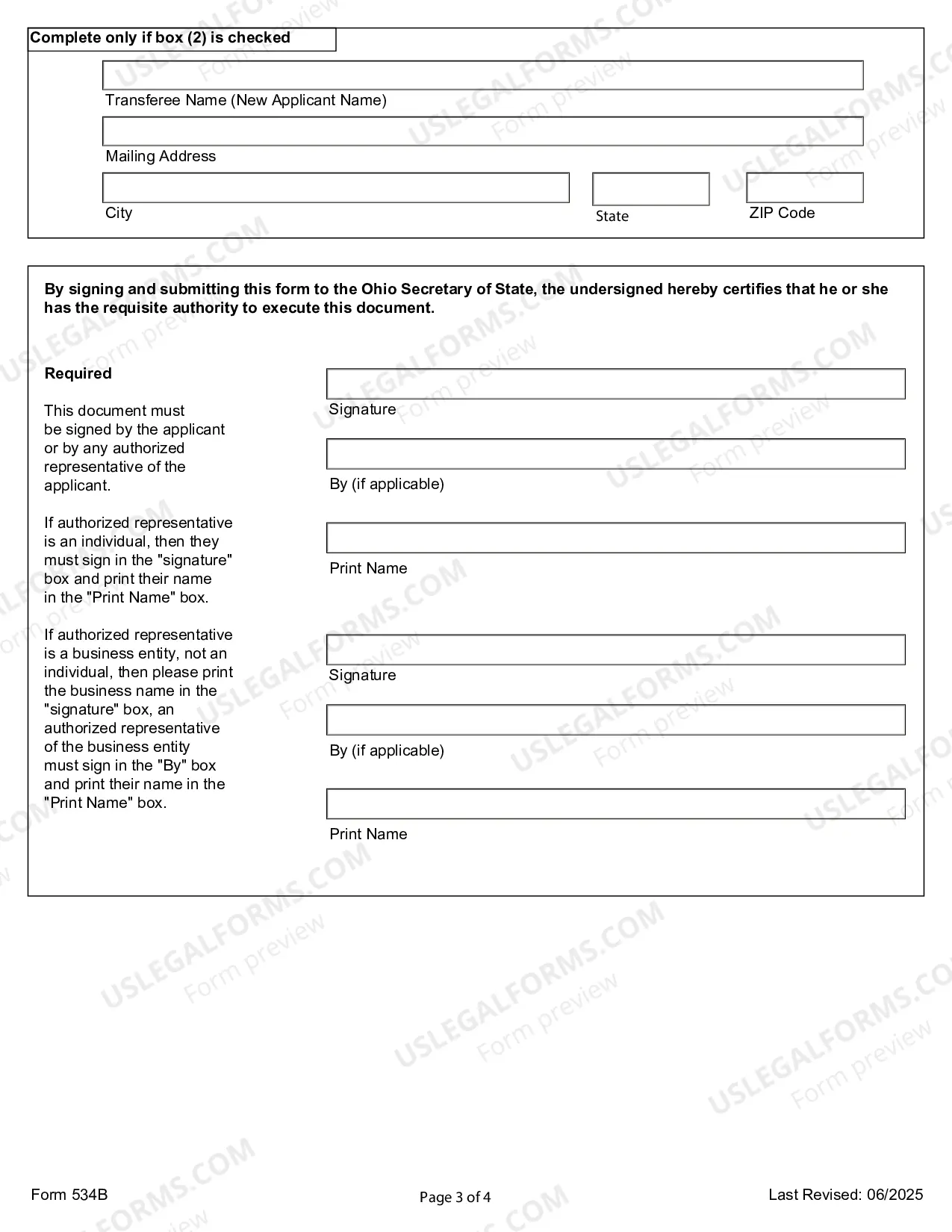 Preview Application of Name Reservation