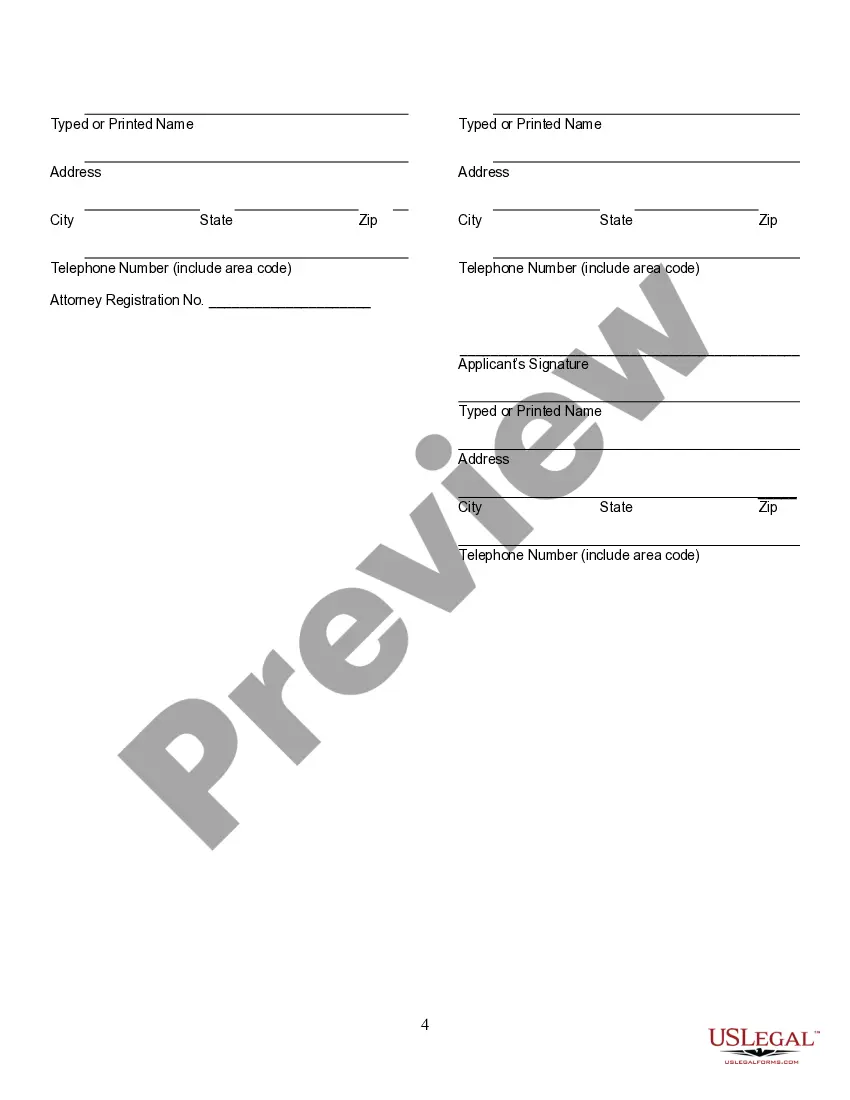 Preview Application for Change of Name of Family