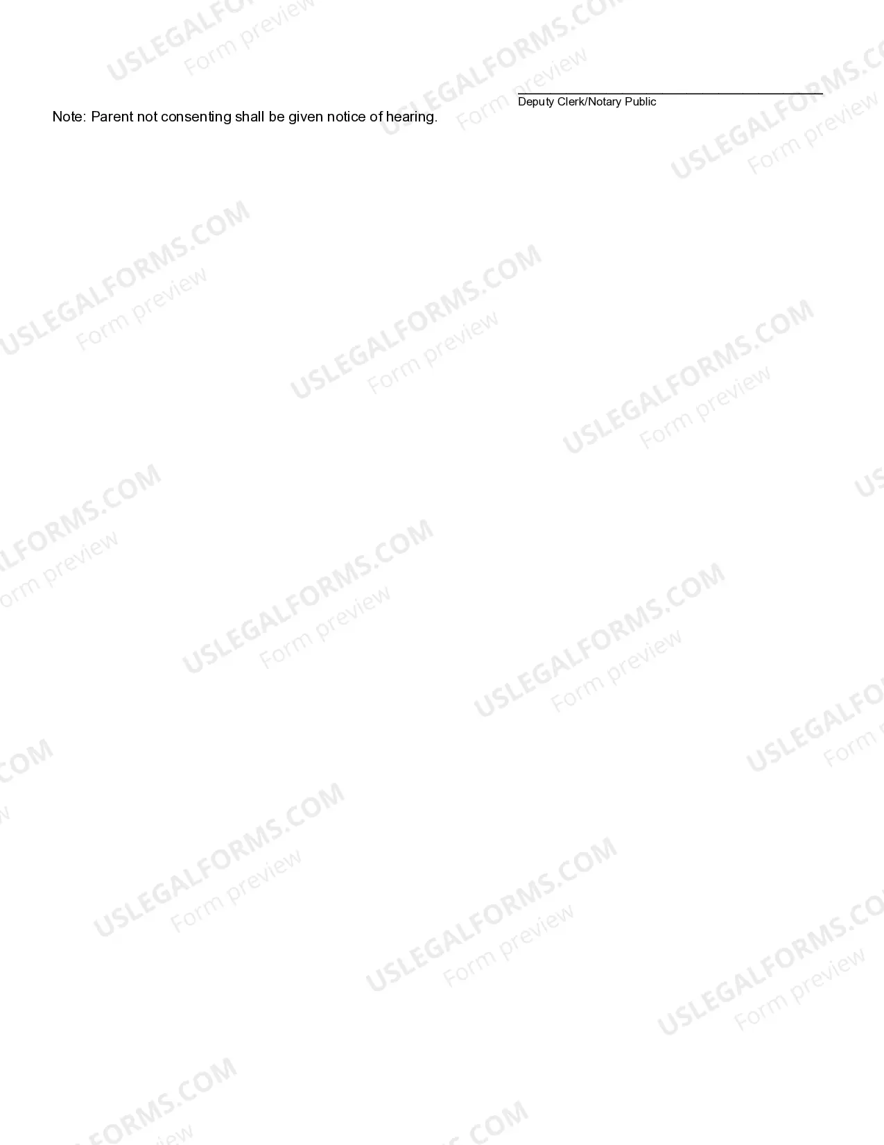 Preview Consent to Change of Name