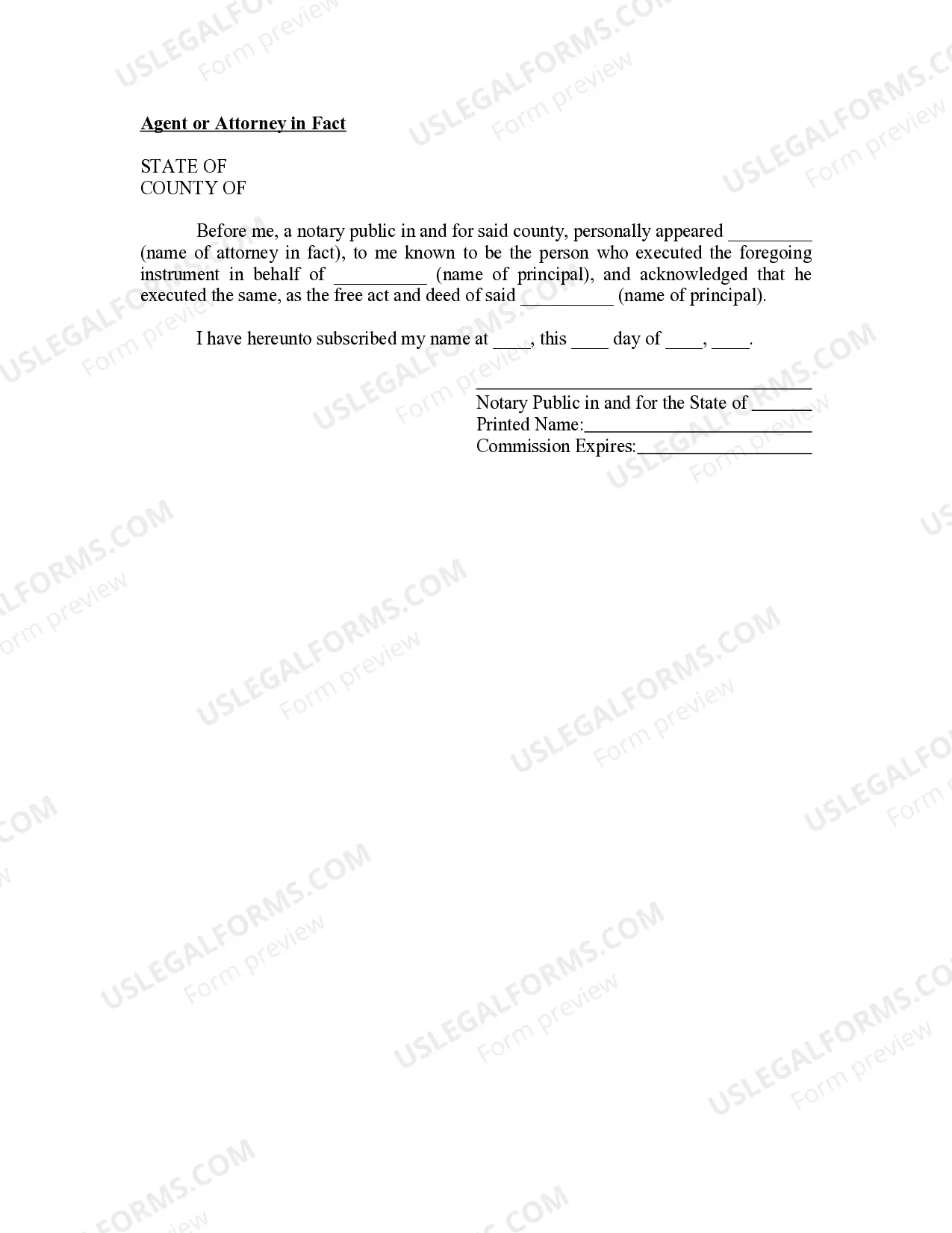 Preview Ohio Oil and Gas Acknowledgment