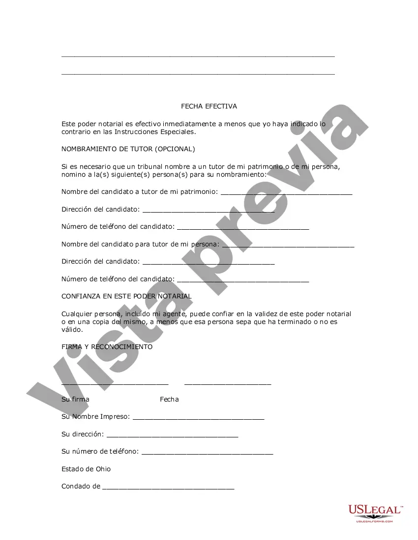 Preview Formulario de poder legal