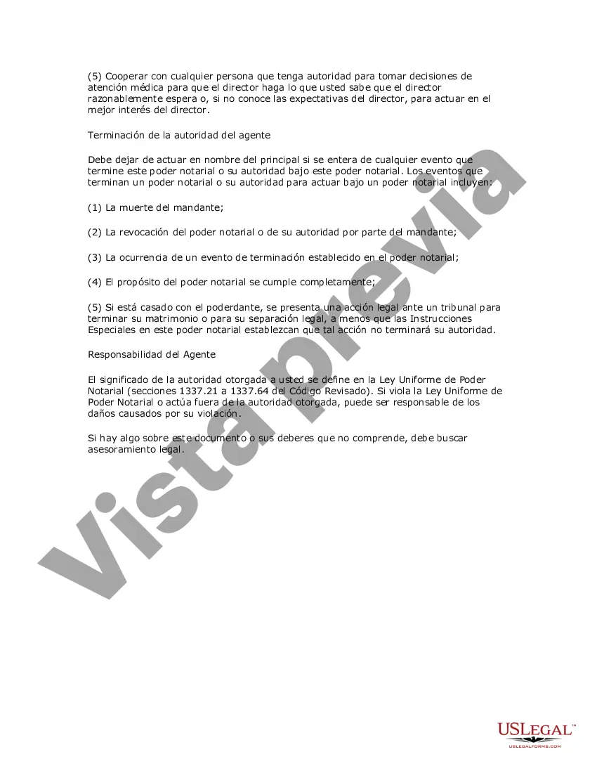 Preview Formulario de poder legal