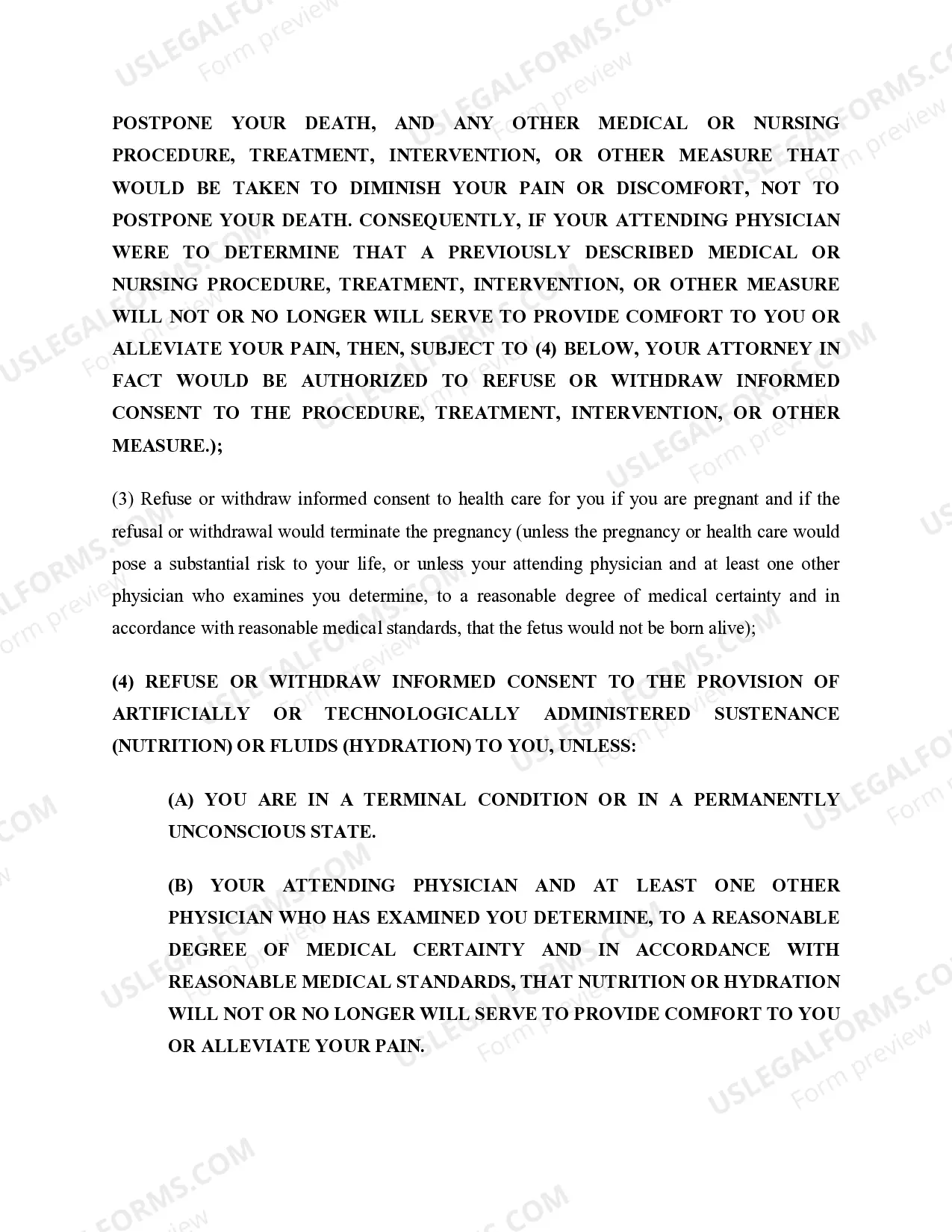 Preview Durable Power of Attorney for Health Care