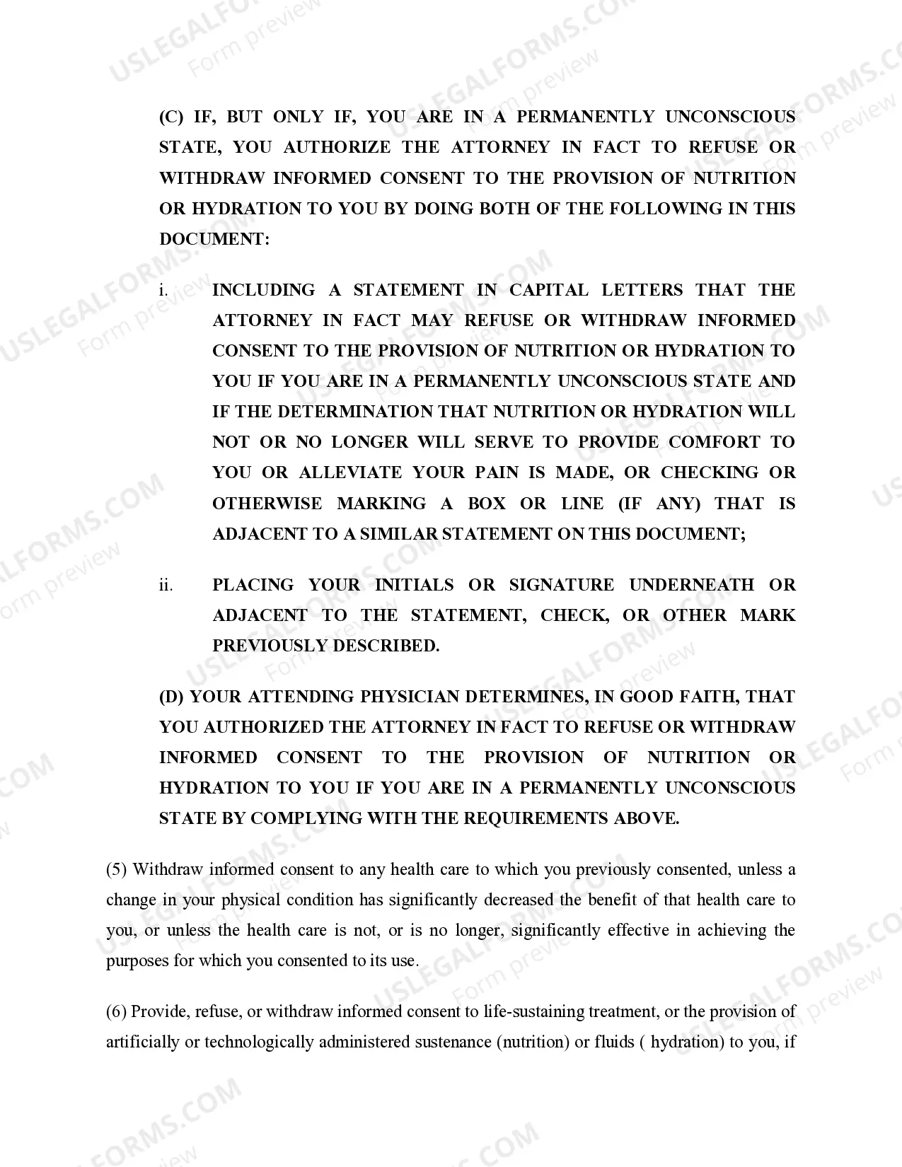 Preview Durable Power of Attorney for Health Care