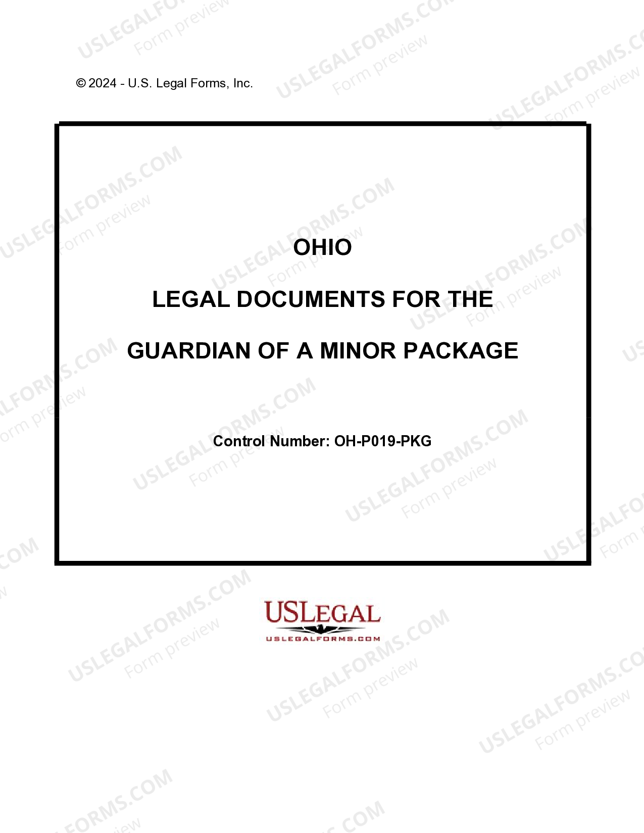 Ohio Legal Documents for the Guardian of a Minor Package Ohio